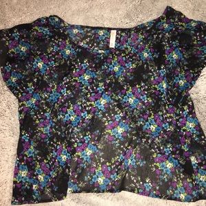 Xhilaration • sheer short-sleeve shirt